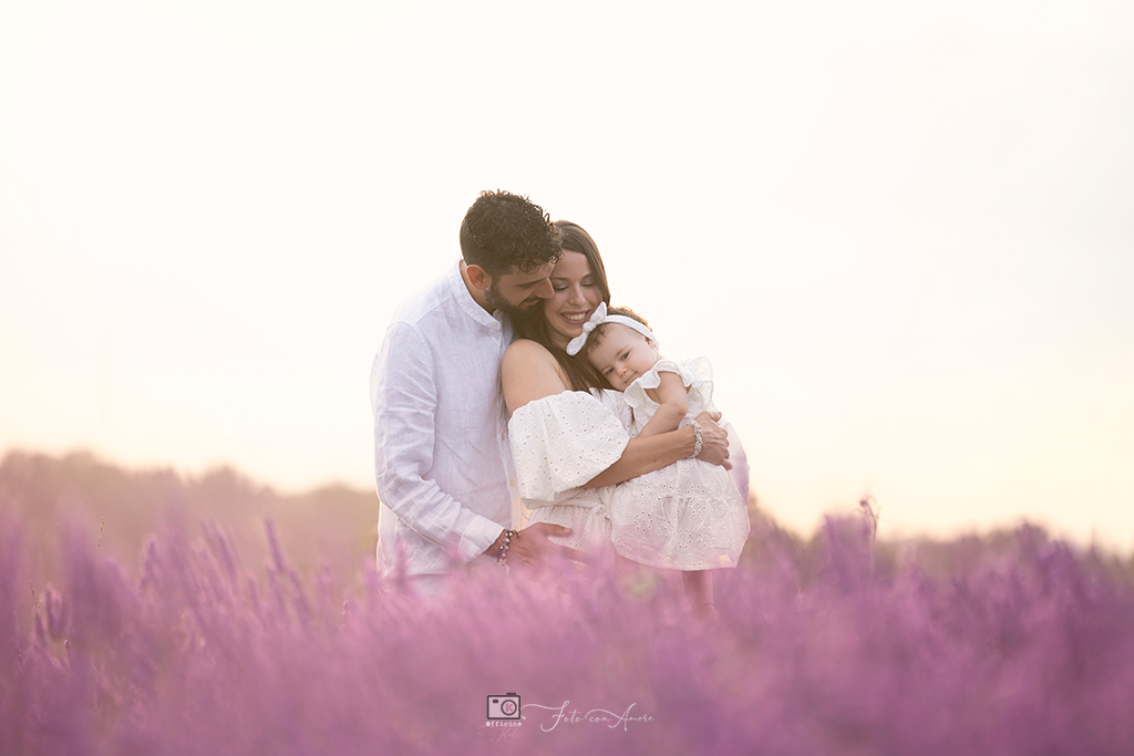 servizi fotografici nei campi di lavanda